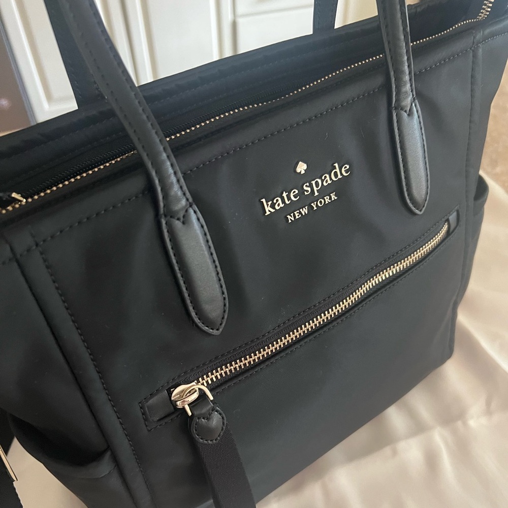 kate spade Black Nylon Tote with Removable Strap - Picture 6 of 7